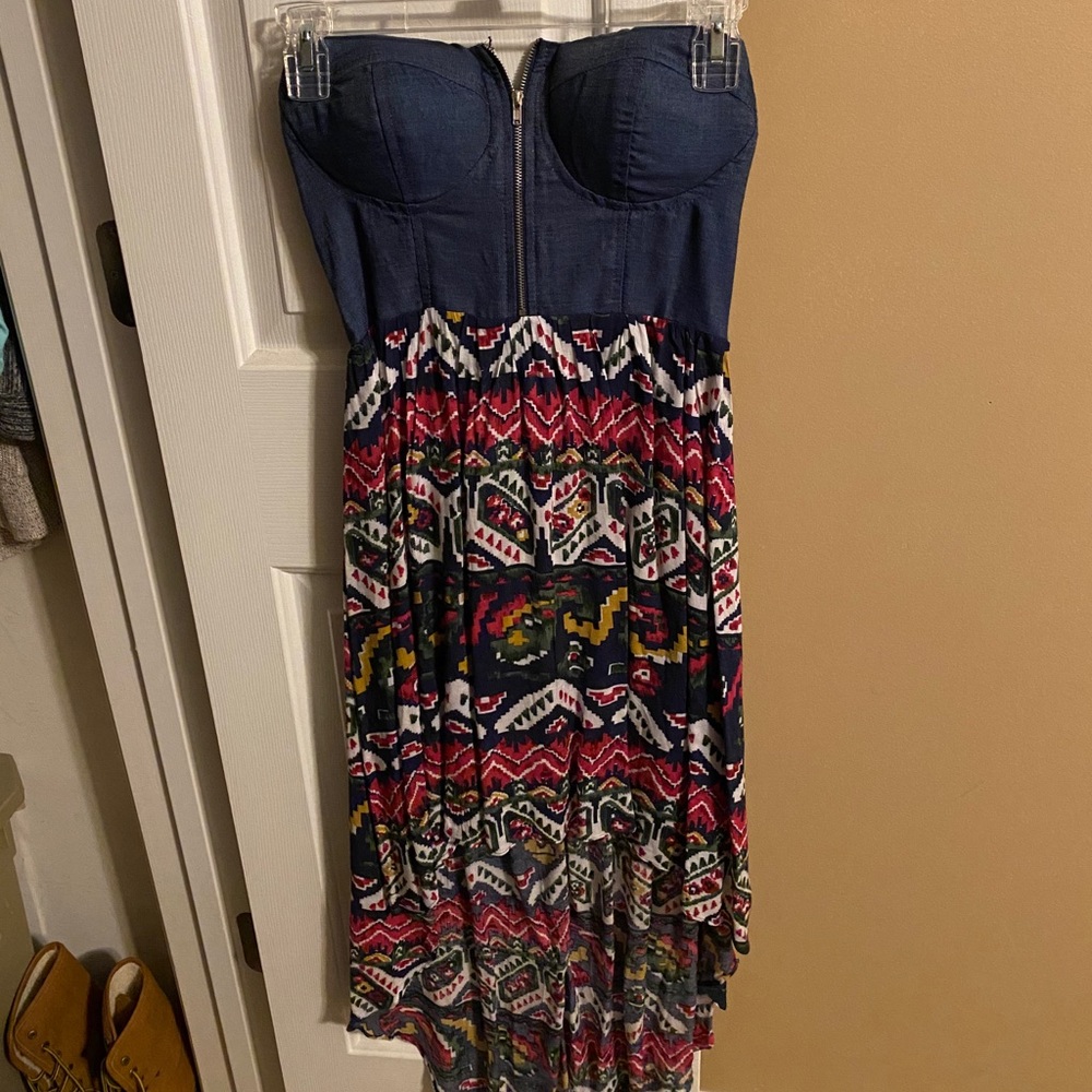 Strapless Love Culture High-Low dress